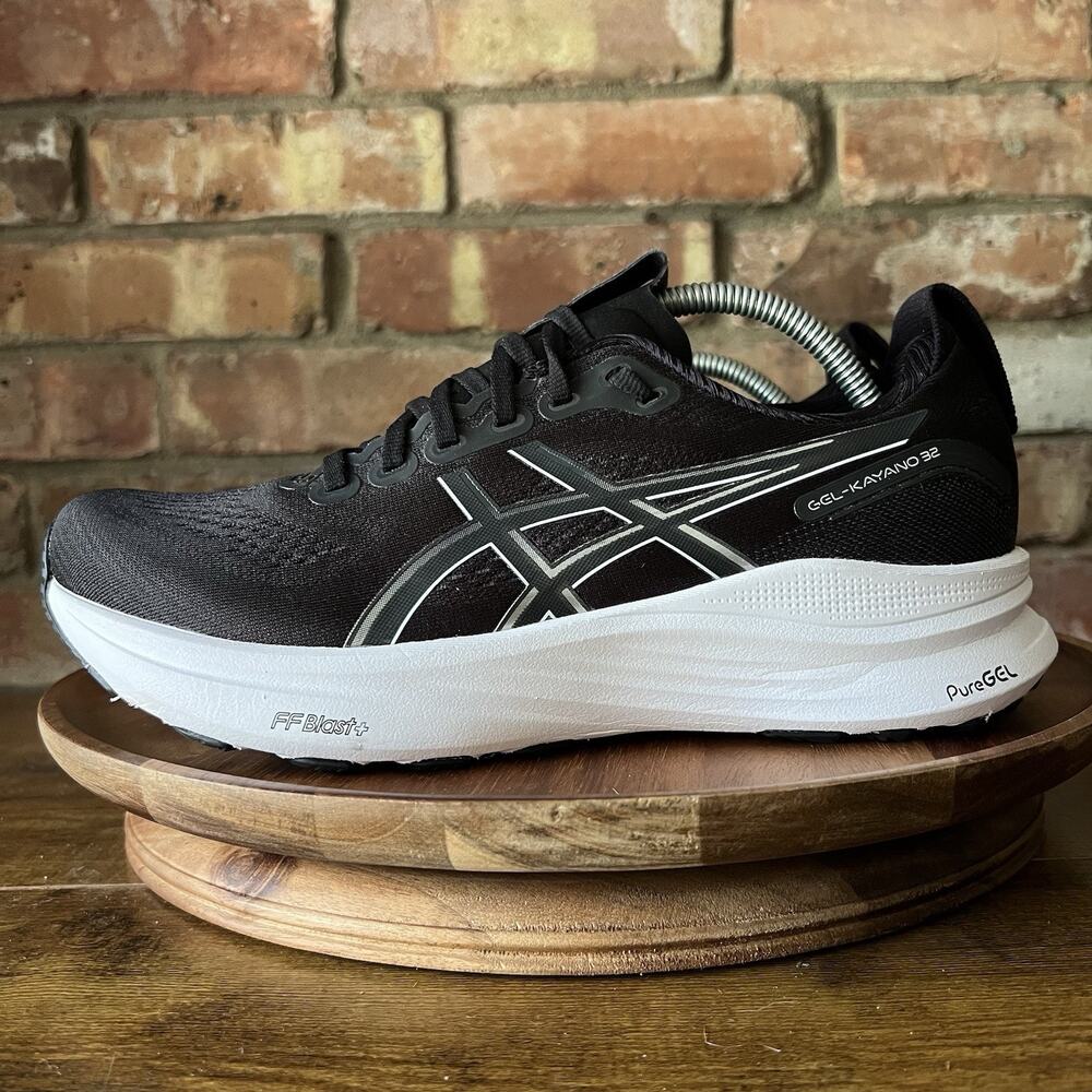 Asics Gel-Kayano 32 Stability Max Cushion Womens 9 Black Running Shoes Sneakers